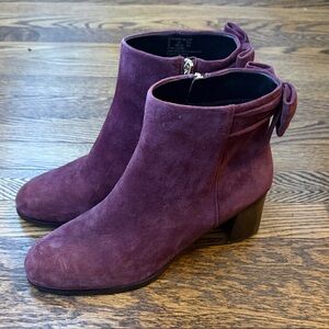 Kate Spade Suede Mallory Ankle Boots - Cherrywood